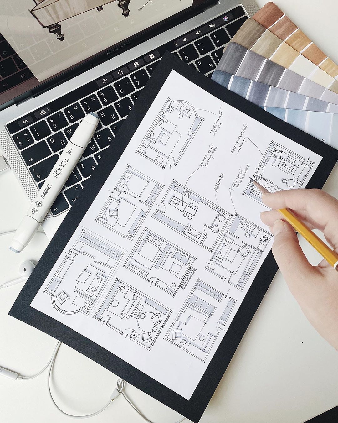 Details of natural textures and materials